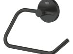 Tualetinio popieriaus laikiklis GROHE Quickfix Start, pakabinamas, juodos matinės spalvos, atviras, montuojamas sukant arba klijuojant, 412002430