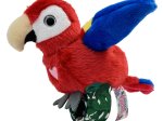 Interaktyvus pliušinis paukštis HAPPY YAPPERS, raudonoji ara, 9594
