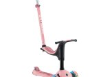 Paspirtukas GLOBBER Go Up Sporty Lights V2, pastelinis rožinis, apkrova iki 20kg