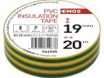 Elektroizoliacinė juosta EMOS, PVC 0,13x19mm (20m), geltonai-žalia