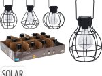 Pakabinamas žibintas SOLAR, metalinis, 17 x 12,5 cm, juodos sp.
