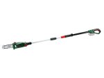 Akumuliatorinis genėjimo pjūklas BOSCH UniversalChainPole18 SOLO, 18 V, darbinis plotis 20 cm, telesk. kotas iki 2,6 m, svoris 3,3 kg, be baterijos ir pakrovėjo