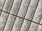 Natūralaus akmens  mozaika MONA MOSAICS  TGJ02, 298 x 298 x 13 mm, 6 vnt./dėž., spl. šv. rudas marmuras