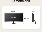 Monitorius LG UltraWide 34U601B-B, 34", VA lenktas (Curved), 120 Hz, 5 ms