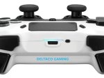 Žaidimų pultas DELTACO GAMING GAM-139-W, PS4/PC/Android/iOS valdiklis Bluetooth, 2 programuojami makrokomandos mygtukai, baltos sp.