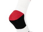 Kojinės LAHTI PRO, baltai raudona spalva, 3 poros, 39-42 dydis, CE