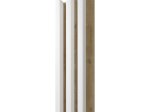 MDF sienų lentjuostė LINEA SLIM, spl. white/oak, 2650x150x30 mm, dekoratyvinė