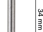 Grąžtas metalui BOSCH HSS, (PointTeQ), cilindrinis kotas, 1 mm, 2 vnt.