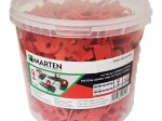Plytelių inkaras MARTEN, storis 3 mm, 7-15 mm, išlyginimo sistemai, raudonas, 400 vnt.