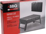 Sulankstomas BBQ grilis, 44,5 x 8 x 31 cm, juodos spalvos 