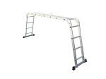Kopėčios HERVIN EQUIPMENT, aliuminės, daugiafunkcės, 4x4 pakopų, 2240-4610 mm, AM0216A