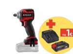 Akumuliatorinis smūginis veržliasukis EINHELL TP-CW 18/260-C Li BL - Solo, 18 V, 1/2'' jungtis, bešepetėlis variklis, maks. sukimo momentas 500 Nm, be akumuliatorių ir kroviklio