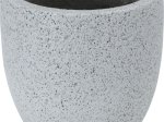 Lauko vazonas, cementinis, pilkos sp., 36 x 36 x 32 cm.