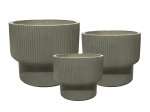 Keraminis lauko vazonas Oliva II, žalios sp., 35 x 35 x 31 cm.
