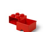 Daiktadėžė-stalčius LEGO, 25 x 18 x 25 cm, raudonos sp.