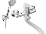 Vonios maišytuvas FERRO Petite, ilgu snapu su dušo komplektu, chromuotas, BPT55A