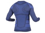 Apatiniai termo marškinėliai HOGERT TECHNIK Oste, besiūliai, ilgomis rankovėmis, mėlynos spalvos, 65% poliamidas, 35% poliesteris, XL-2XL dydis