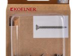 Medsraigčiai KOELNER, 3 x 16 mm, įleidžiama galva, nerūd. plieno A2, 26 vnt., PZ