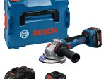 Akumuliatorinis kampinis šlifuoklis BOSCH Professional, GWS 18 V-11 S, 18 V, disko diametras 125 mm, 2x 5,0 Ah akumuliatoriai, kroviklis GAL 1880, lagamine, 06019N4002