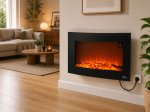 Dekoratyvinis židinys WARMTECH, WTWMF2000TL, 2000W, sieninis, 880 x 155 x 560 mm