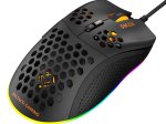 Žaidimų pelė DELTACO GAMING GAM-108, laidinė, 6400 DPI, RGB, USB, juodos sp.