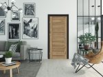 Laminuotos vidaus durys be užlaidos VOSTER Vanilla 80, kairinės, spalva Italian walnut, 2017x818x40 mm