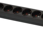 Ilgiklis BRENNENSTUHL Eco-Line, 8 lizd., 3m, su įž., su jungikliu, 3x1,5, juodos sp., 1159300018