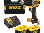 Akum. smūginis bešepetėlinis gręžtuvas DEWALT DCD805P2T-QW, maks. sukimo momentas 95 Nm, 18 V, 2 x 5,0 Ah akumuliatoriai ir kroviklis, lagamine