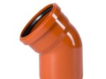Alkūnė lauko kanalizacijai MAGNAPLAST KG, 110 mm, 45 °, 023201003