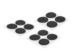 Neslystantys padeliai RUSTICLINE, Ø 34mm, RT-62, lipnūs, juodos sp., 12 vnt.