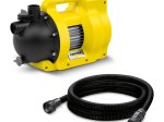 Vandens siurblys KARCHER BP6.000 Garden Set, įsiurbimo gylis 8 m, kėlimo aukštis 45m, našumas 100l/min, galia 1000W, komplekte įsiurbimo žarna, 1.645-721.0