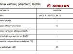 Kombinuotas vandens šildytuvas ARISTON Pro1, R 100VTD Talpa 100 L, vertikalus, dešininis pajungimas