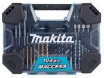Grąžtų ir sukimo antgalių komplektas MAKITA MACCESS, 104 vnt.