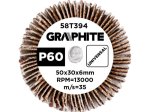 Žiedlapinis šlifavimo cilindras GRAPHITE, 50 x 30 x 6 mm, P60