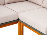 Lauko baldų komplektas ESTI ESTA Auro v4, kampinė sofa 273 x 210 x 73,5 cm, 2 foteliai  80,5 x 77 x 69 cm, stalas 85 x 127 x 32 cm