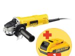 Elektrinis kampinis šlifuoklis DEWALT DWE4057-QS, galia 800 W, 125 mm
