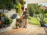 Ritė žarnai GARDENA, montuojama prie sienos Rollup S, automatinė 15 m, 11 mm
