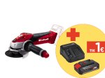 Akumuliatorinis kampinis šlifuoklis EINHELL TE-AG 18 Solo, 18 V, Li-ion, be akumuliatoriaus ir kroviklio