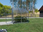 Šiltnamis KLASIKA Bernard, 4,7 m2, 6 mm polikarbonato danga, 2,35 x 2,00 m, namelio formos