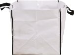 Sulankstomas maišas sodo atliekoms, 100 l, 42 x 42 x 42 cm, 120 g/m2, su rankenomis, baltos sp.