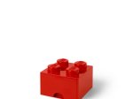 Daiktadėžė-stalčius LEGO, 25 x 18 x 25 cm, raudonos sp.