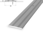 Aliumininė grindų juostelė HESORA H 03 D2, 3.5 x 270 cm,  mat.sidabro spalvos, kilmės šalis ES
