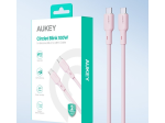 Įkrovimo laidas AUKEY, USB-C į USB-C, minkštas kabelis, ilgis 1m, 100W, USB2.0, EU001-LLTSN1049570