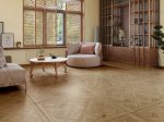 Akmens masės plytelės KAI INTARSIO CARAMEL 3004, 80 x 80 cm, 1,280 m2/dėž., glazūruotos, rektifikuotos, spl. šv.ruda