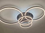Lubinis LED šviestuvas BALTIK GAISMA K39231 Bk, 78W x 2, dimeriuojamas, su pultu, juodos sp., 980 x 650 x 120 mm
