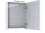 Vonios spintelė ELITA Mirror Cabinet 50, 64,7 x 18,8 x 50 cm, viršutinė, pakabinama, balta, su LED apšvietimu 28 cm, 1D, 167458
