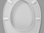 Klozeto dangtis CEDO Burgi Beach, lėtai nusileidžiantis, termoplastas, baltas, ZZG101C5801Y