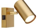 Kryptinis šviestuvas GLOBO Robby, GU10, 1 x 25W, 230V, aukso sp., 70x100x130 mm