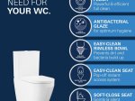 Klozetas GROHE EURO CERAMIC 2.0, pastatomas, universalus pajungimas, be nuplovimo lanko, su Triple Vortex nuleidimu, su lėtai nusileidžiančiu dangčiu, baltas, 102513SH00