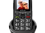 Mobilusis telefonas Artfone C1+, baterijos talpa 1400 mAh, 1.8" ekranas, senjorų telefonas, Dual SIM, palaiko microSD, 2G, 